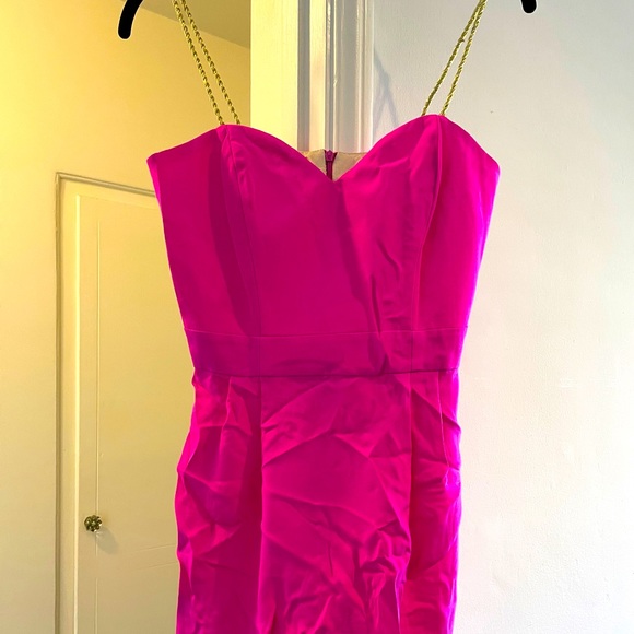 hot pink dress corset Sherri Hill - 57411